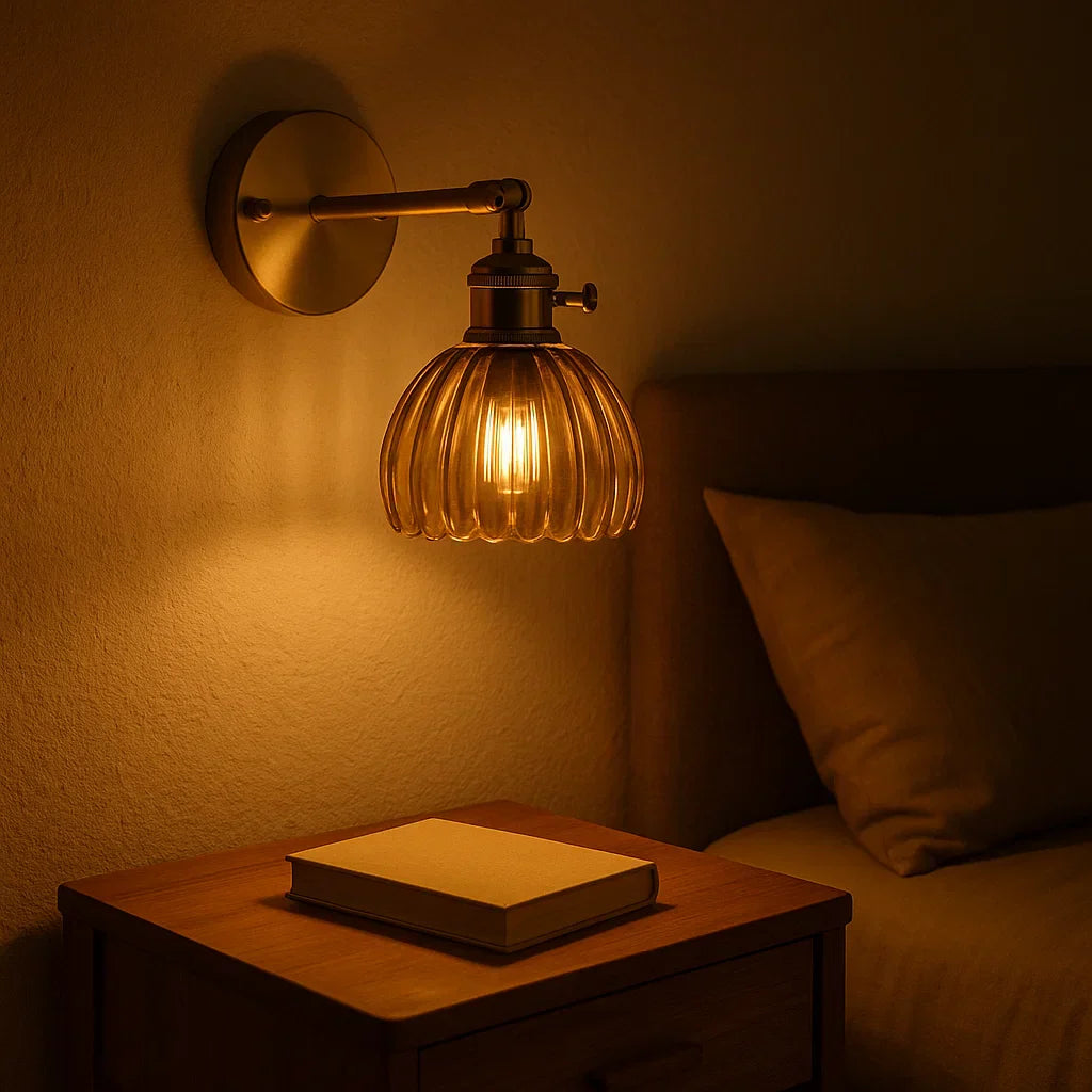 Retro Wall Lamp | Glass Tulip Design | Elegant Lighting