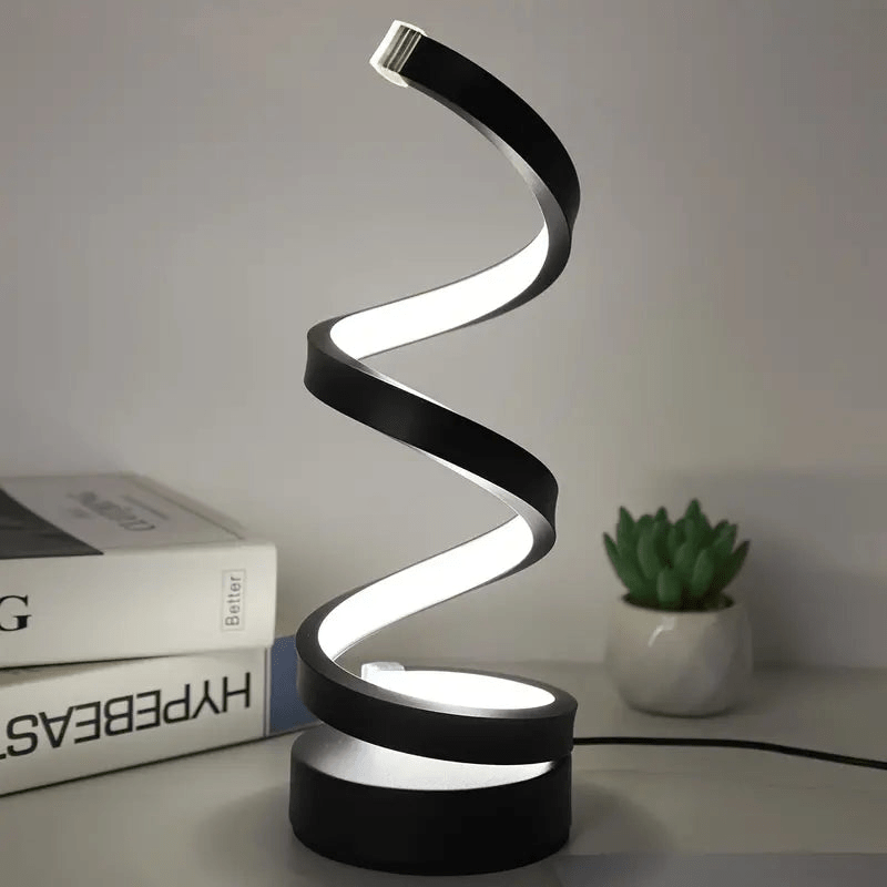 Spiral LED Table Lamp | Modern Design | Dimmable