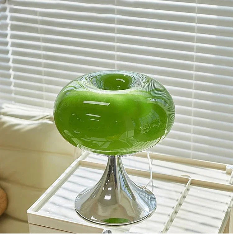 Lumière Table Lamp - Vintage Glass Bauhaus Style | Ambient Lighting