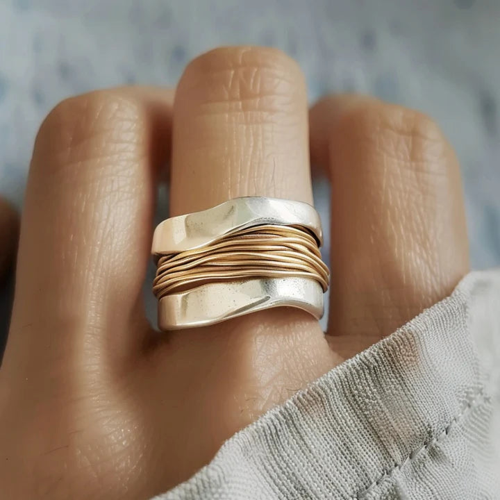Ring - Elegant Silver and Gold Jewellery