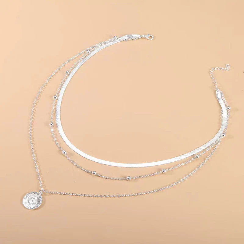 Silver Triple Necklace | Sterling Silver | Elegant Jewellery