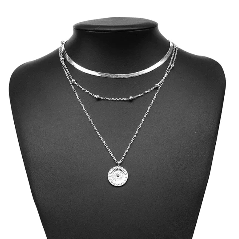 Silver Triple Necklace | Sterling Silver | Elegant Jewellery