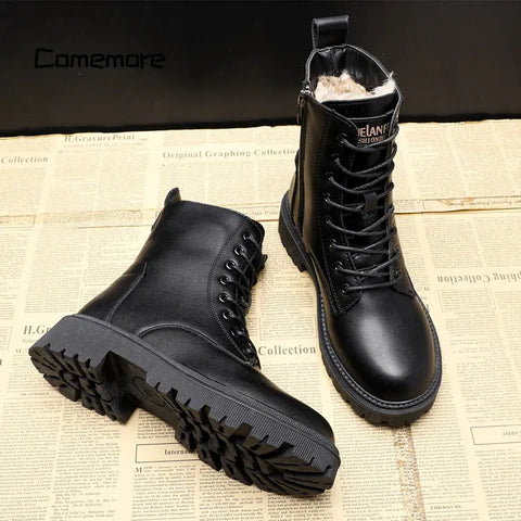 Jasmijn - Elegant Black Winter Boots - Style & Comfort