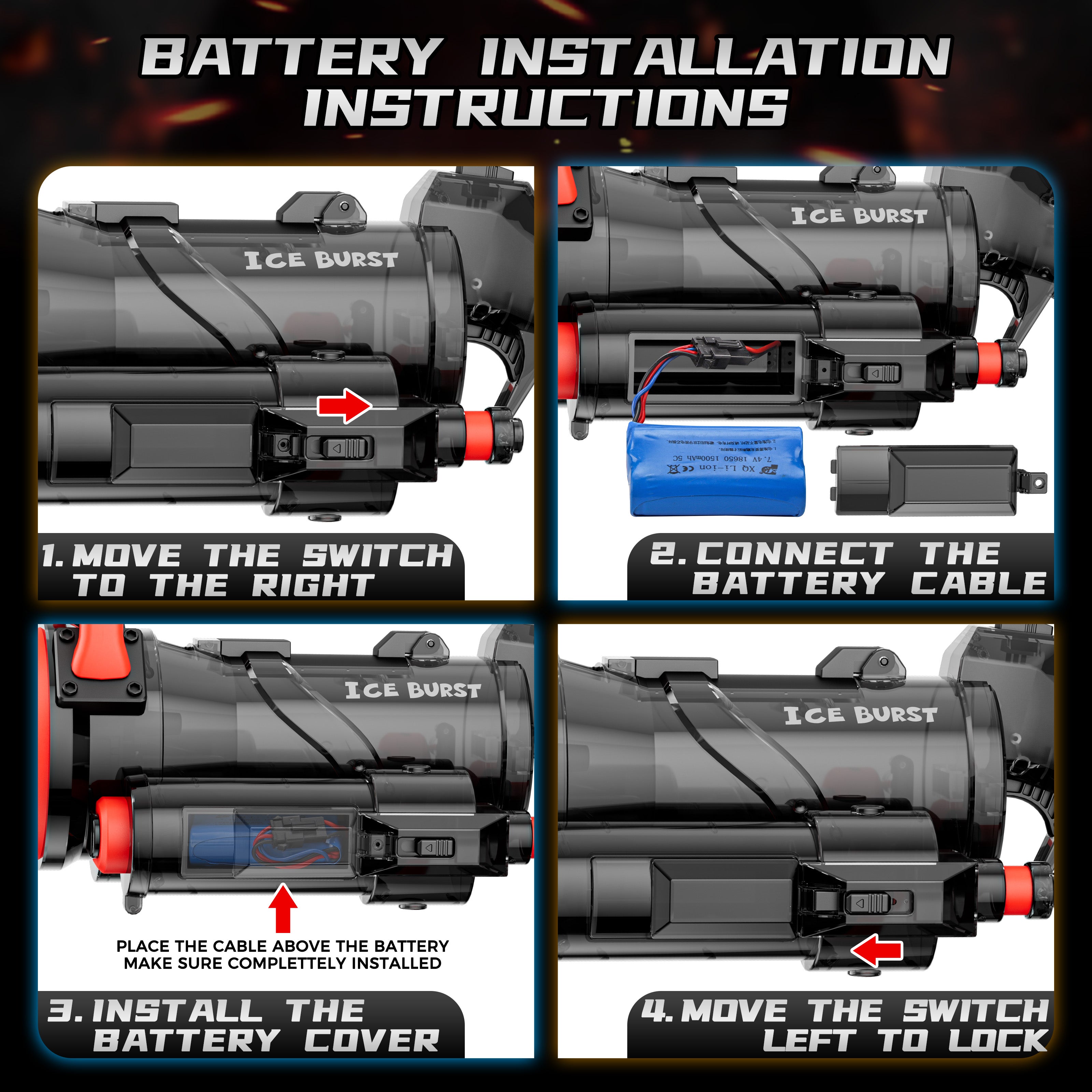 Electric Water Gun - Automatic Water Blaster for Children & Adults