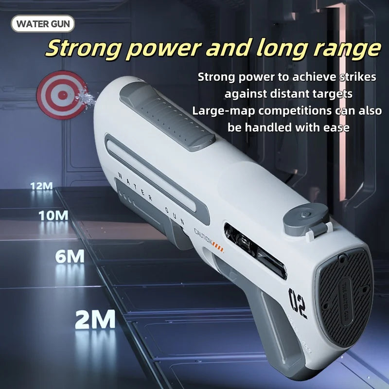 Powerful Water Gun with LED - White or Grey