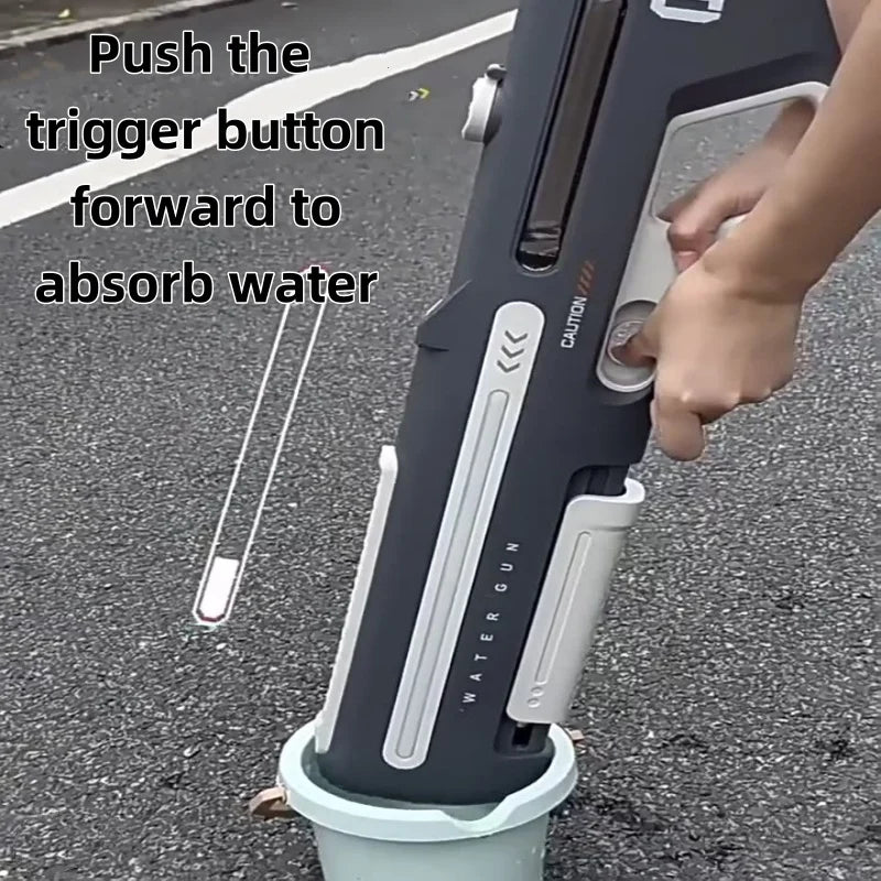Powerful Water Gun with LED - White or Grey