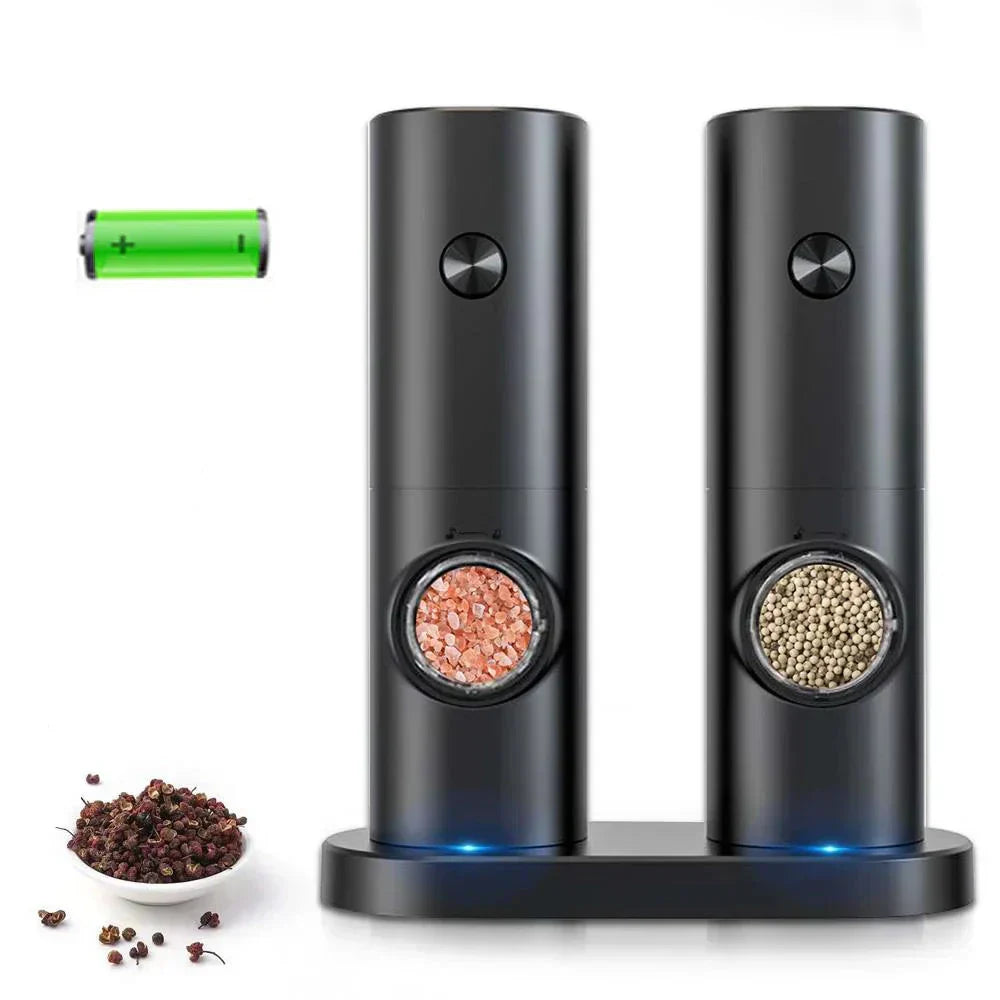 Electric Pepper and Salt Mill with LED Lighting