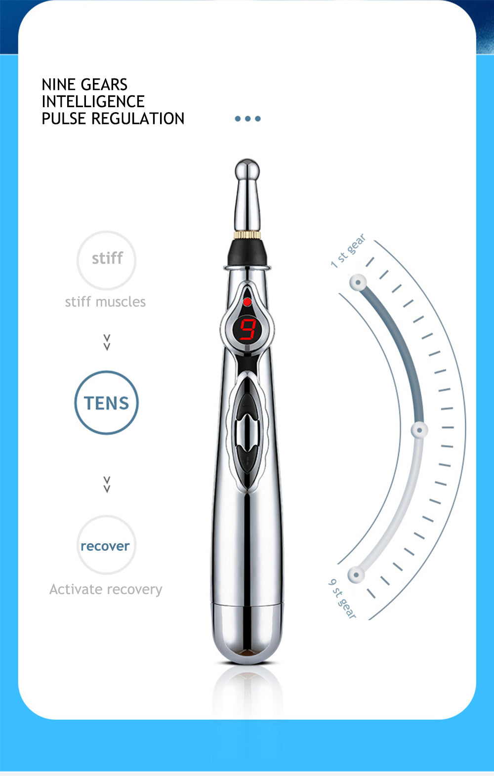 Electronic Acupuncture Pen - Meridian Energy Massage Pen for Pain Relief