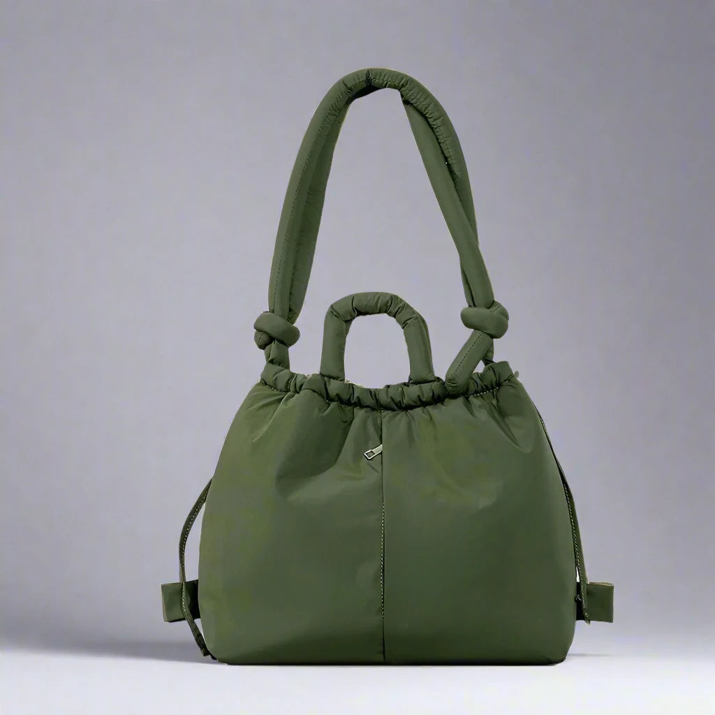 Unique Puffer Handbag with Trendy Volume - Riva