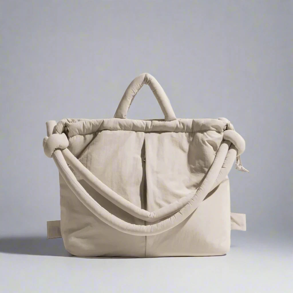 Unique Puffer Handbag with Trendy Volume - Riva