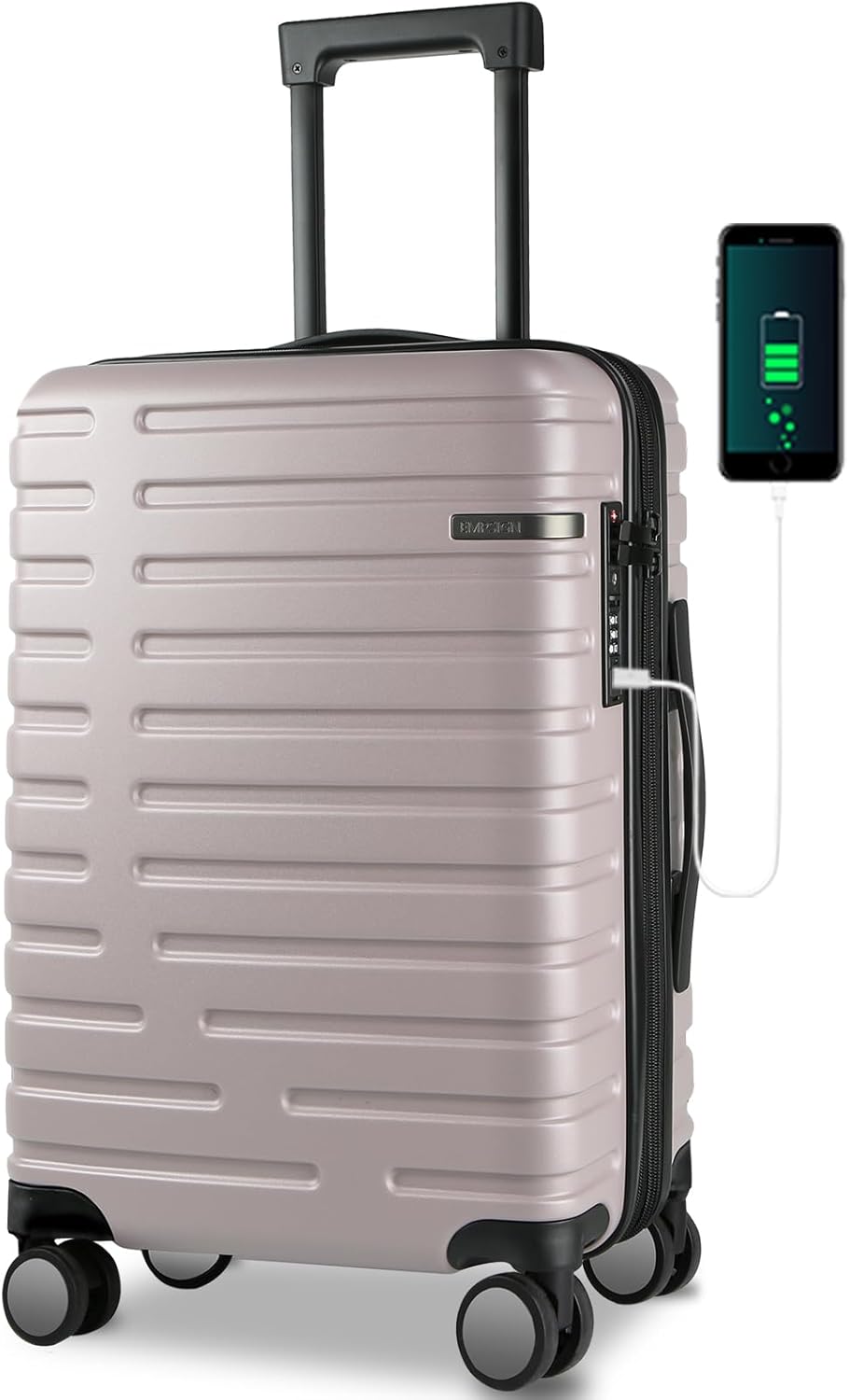 Expandable Hard Shell Suitcase with Spinner Wheels and TSA Lock