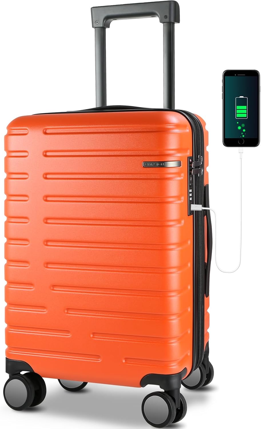 Expandable Hard Shell Suitcase with Spinner Wheels and TSA Lock