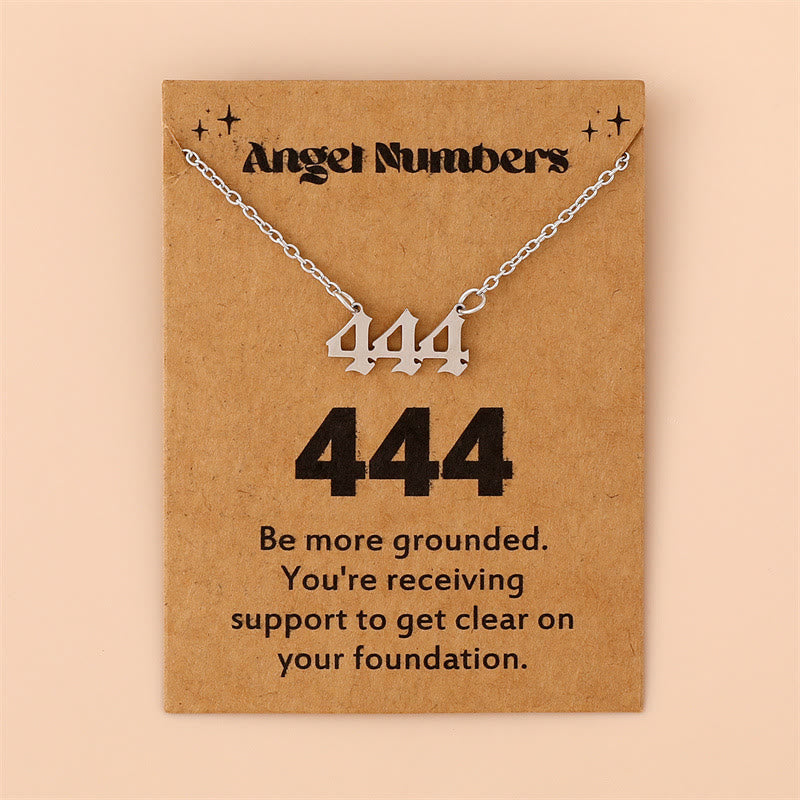 Angel Numbers Necklace in Stainless Steel – Celestia
