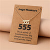 Angel Numbers Necklace in Stainless Steel – Celestia