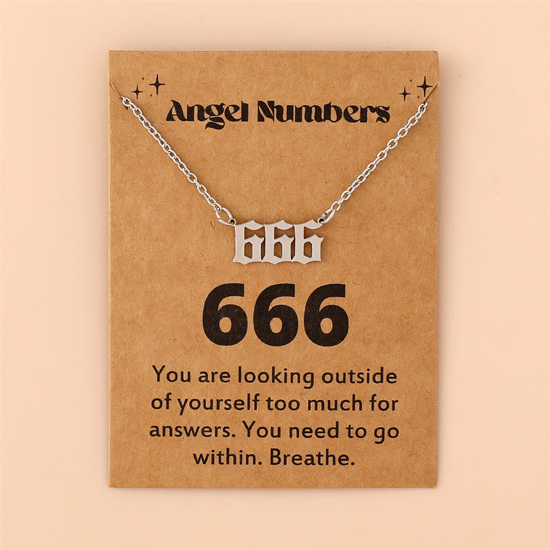 Angel Numbers Necklace in Stainless Steel – Celestia