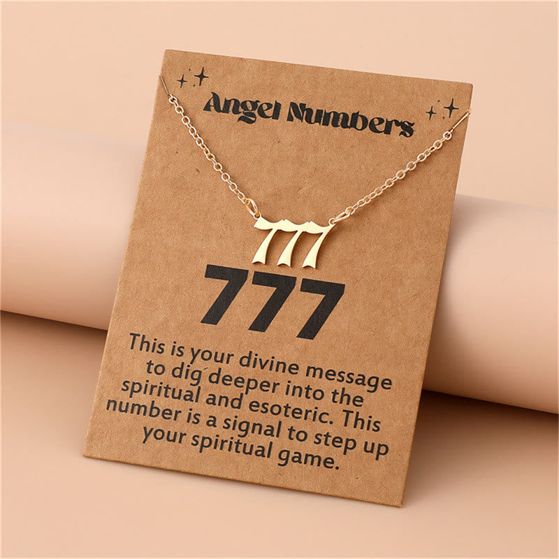 Angel Numbers Necklace in Stainless Steel – Celestia