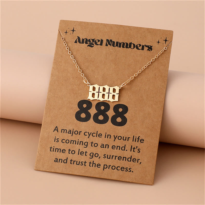Angel Numbers Necklace in Stainless Steel – Celestia