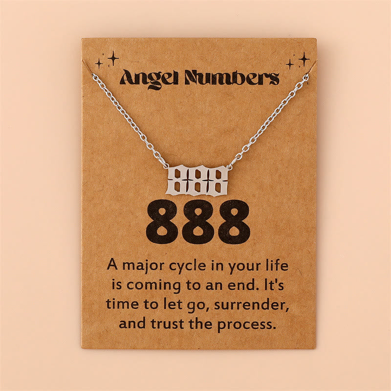 Angel Numbers Necklace in Stainless Steel – Celestia