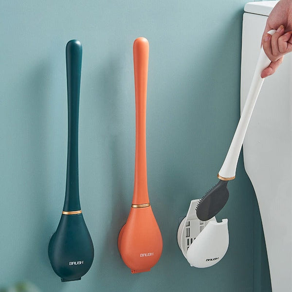 Modern Household Flexography Silicone Toilet Brush