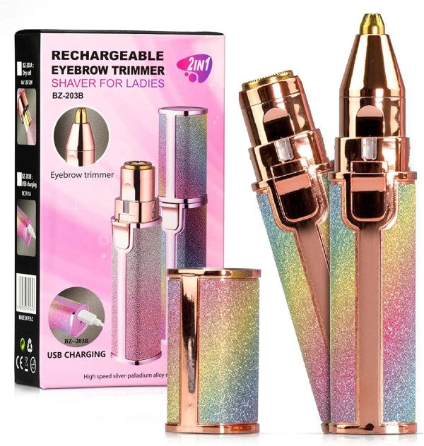 2-in-1 Reusable Face & Eyebrow Epilator – Silvara