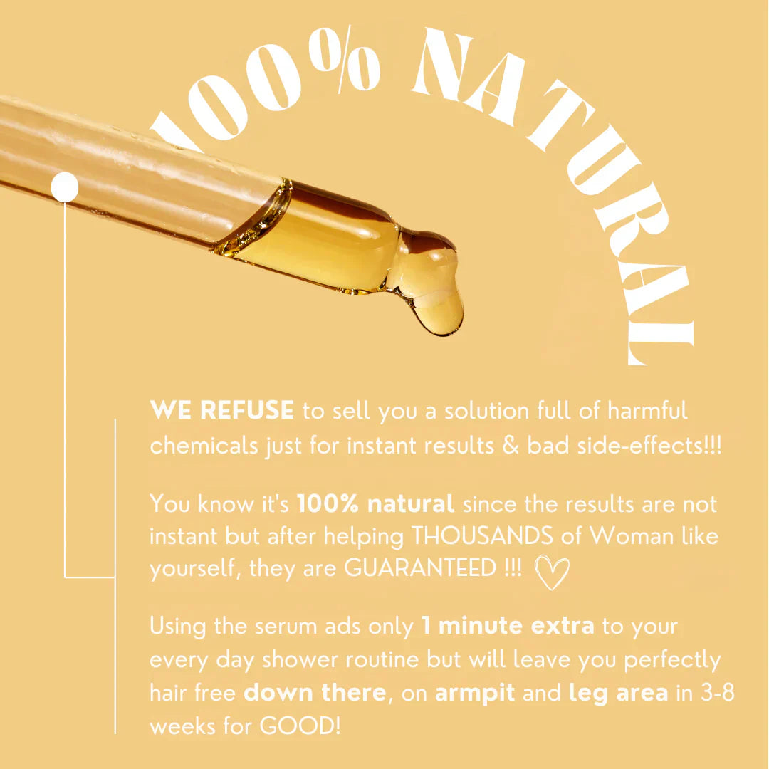 Hair Removal Serum – Naturally Hair-Reducing & Silky Smooth Skin
