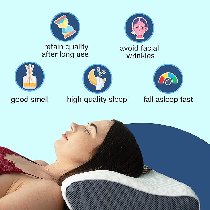 Anti-Snore Pillow - Ergonomic Design | Reducing Snoring