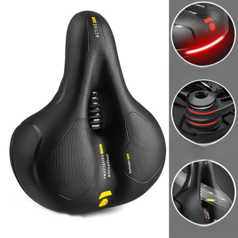 SoftRide Bike Saddle | Ergonomic & Comfortable | Back and Sit Bone
