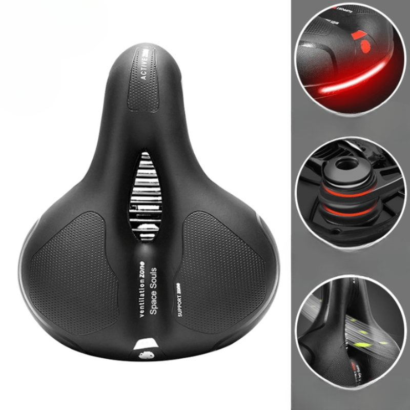 SoftRide Bike Saddle | Ergonomic & Comfortable | Back and Sit Bone