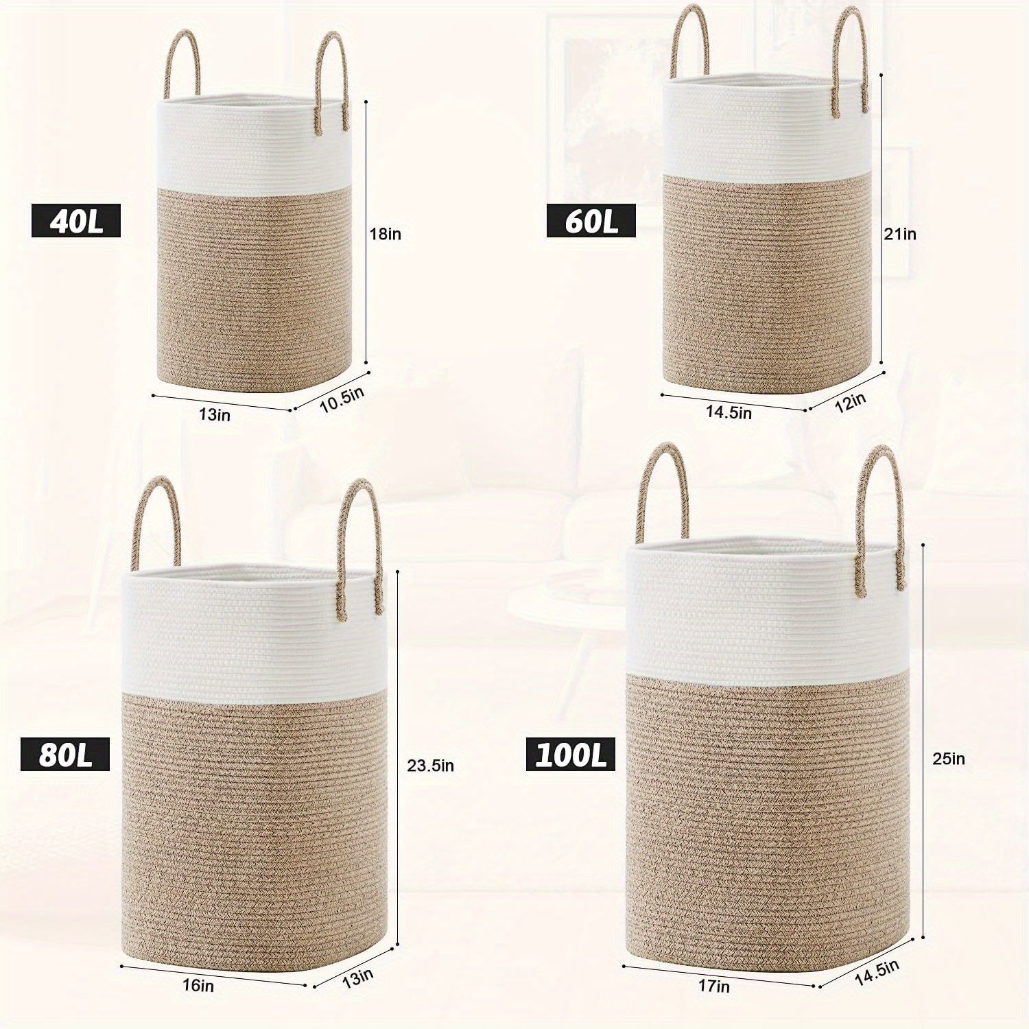 Extra Large Laundry Basket - Durable
