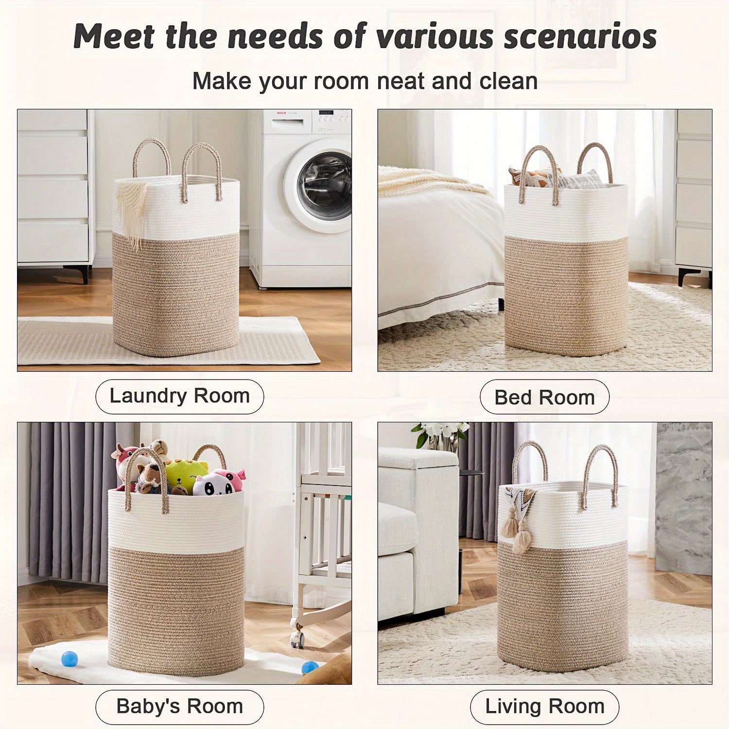 Extra Large Laundry Basket - Durable