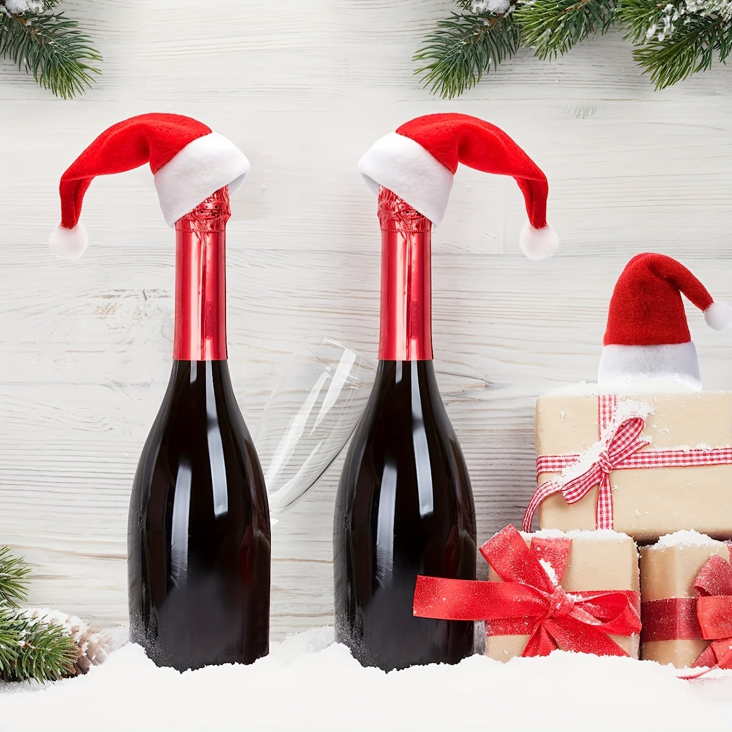 Santa Hat Cutlery Holders Set – For a Festive Table