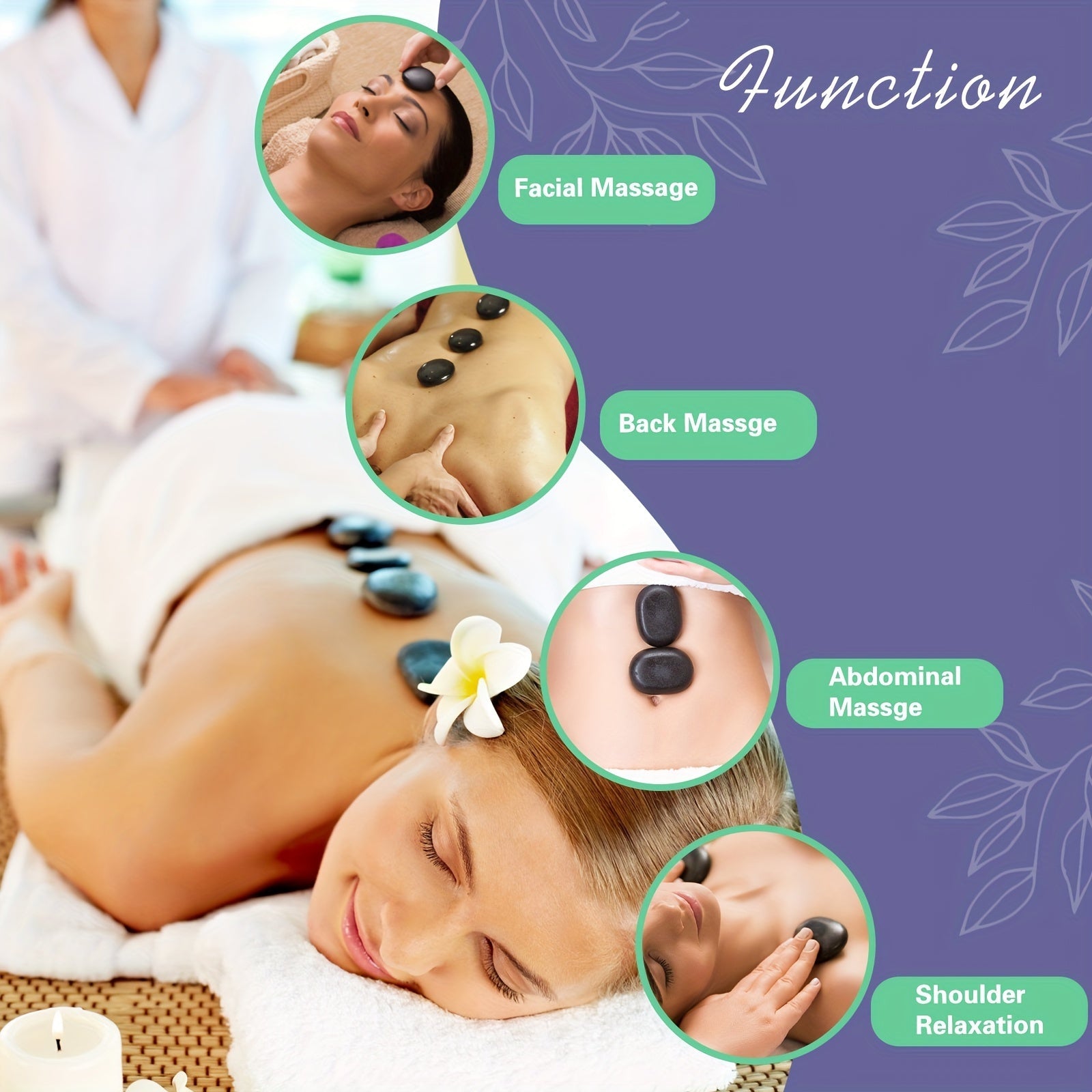 Professional Hot Stone Massage Set – Complete with Heater