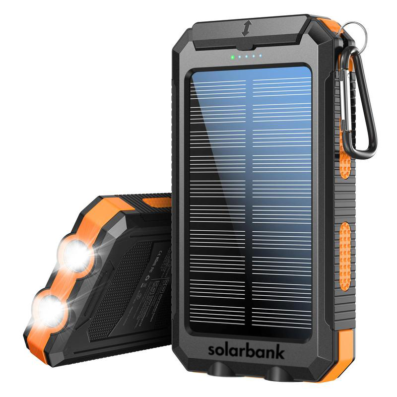 ChargeMaster Solar Powerbank | High-Capacity Portable Charger for Active Lifestyles