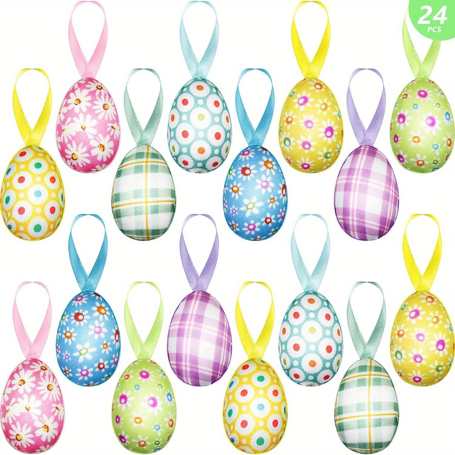 24 Pieces Colourful Easter Eggs – Perfect for Easter Decorations and Spring Celebrations
