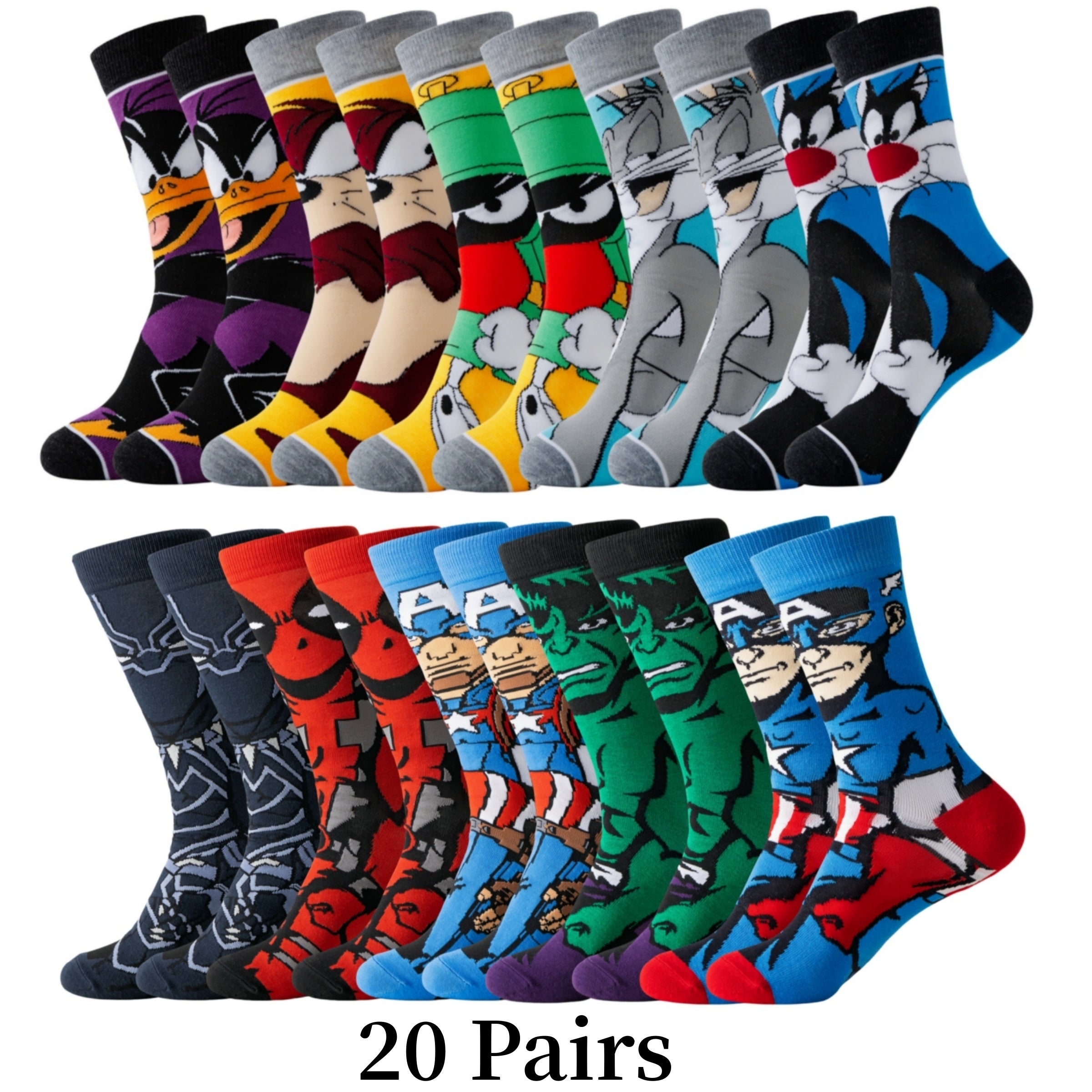 Cartoon Socks Set - Comfort and Style with Your Favourite Characters