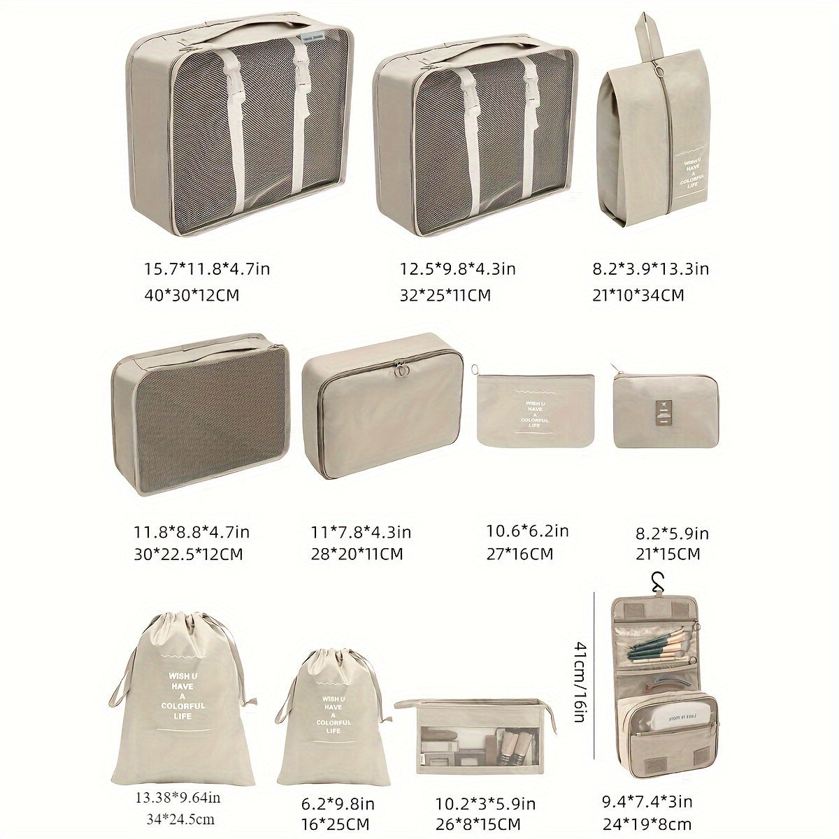 PackMate 11-Piece Packing Cube Set – Organise Your Luggage