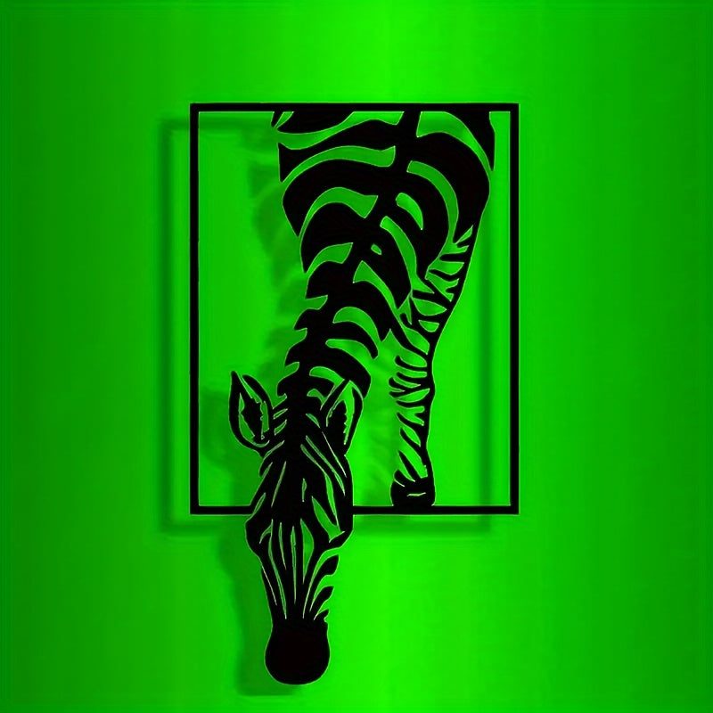 Zebra Silhouette Wall Decoration - Stylish Elegance for Your Space