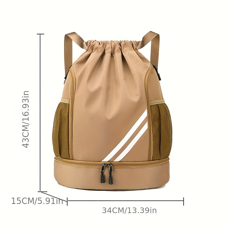 Stylish Nylon Gym Bag with Drawstring – Practical and Waterproof for Sports and Travel