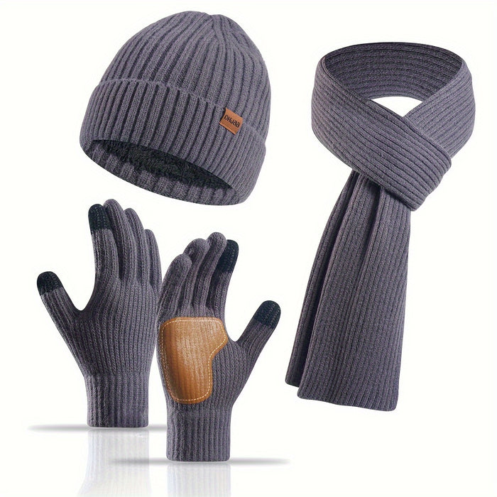 Winter Bliss Set - Beanie, Scarf and Gloves for Couples - Warm and Stylish