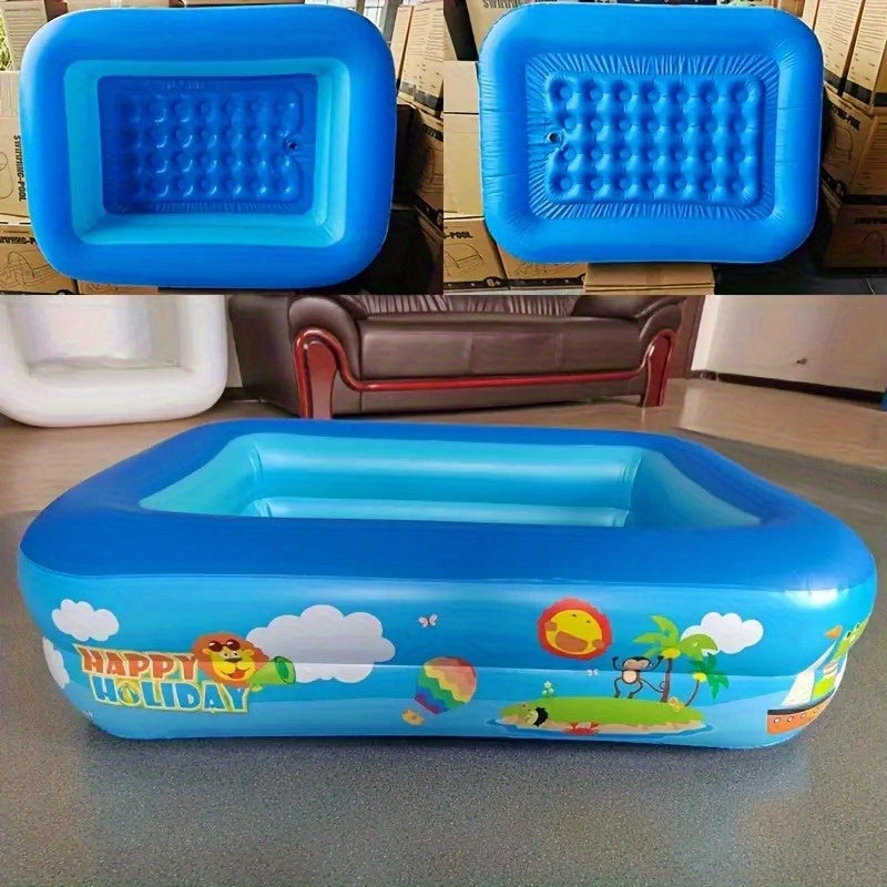 Ocean Splash Inflatable Children’s Pool – Thick PVC for Garden Fun