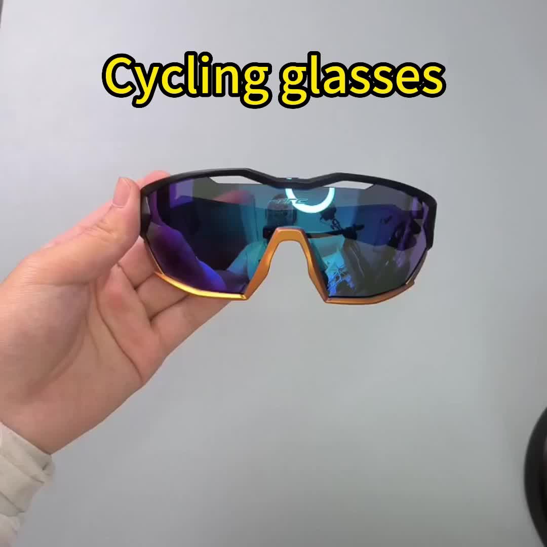 Polycarbonate Cycling Glasses with 3 Lenses – Windproof Glasses for Cycling, Running, and Outdoor Activities