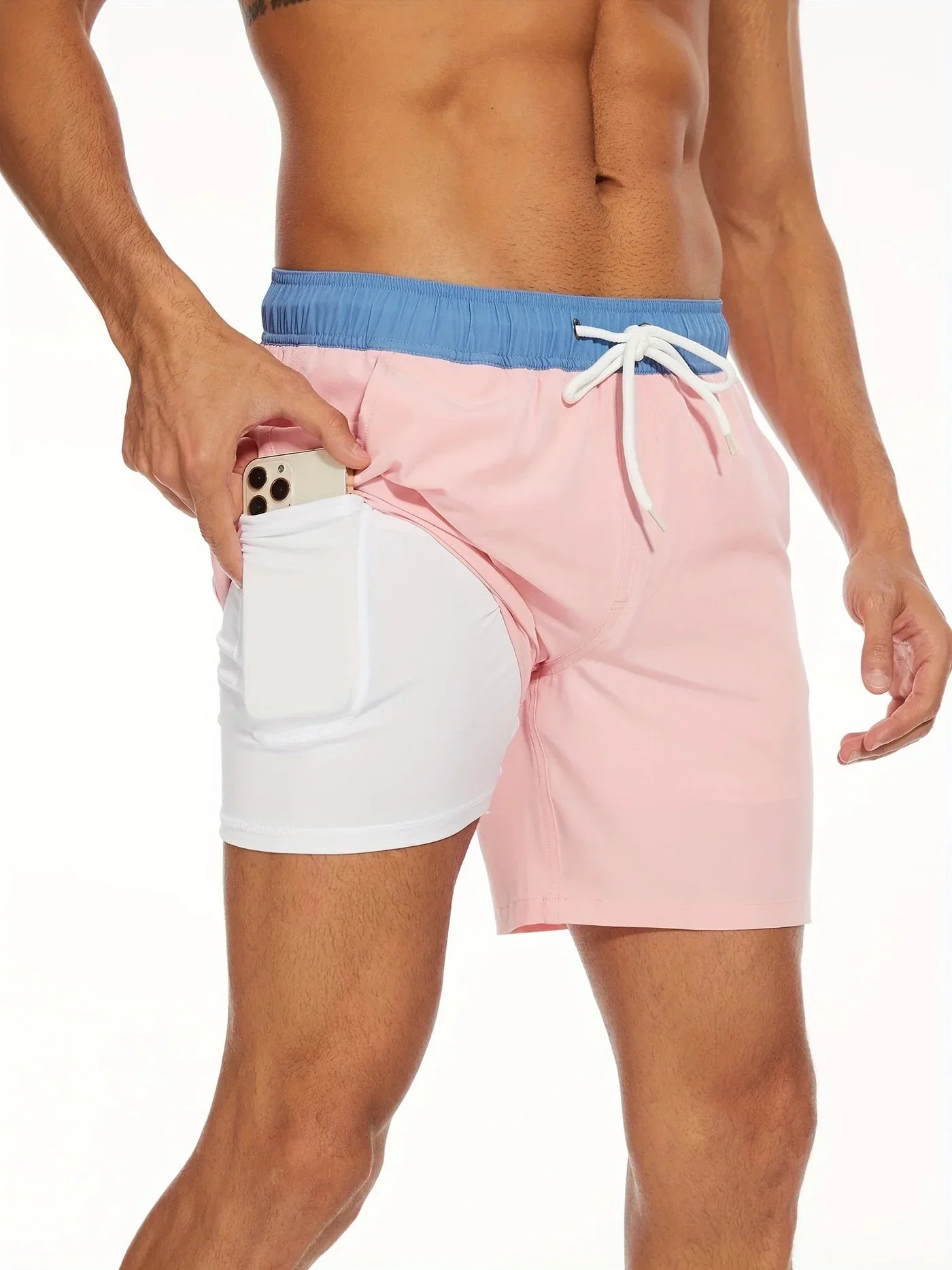 Quick-Drying Swim Shorts for Men – Breathable Polyester & Comfortable Fit