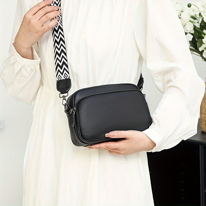 Fashionable Crossbody Bag for Women – Casual Shoulder Bag with Geometric Design