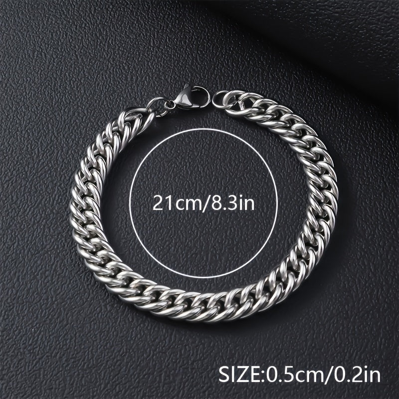 UrbanSteel Bracelet Set – Bold and Trendy for Men