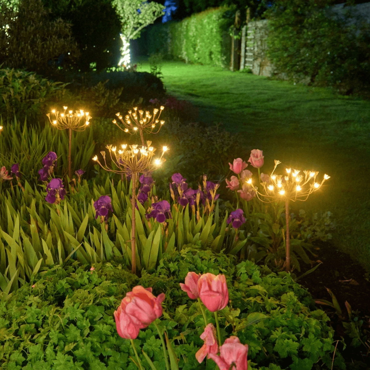 Solar Garden Lights - Botanical Design