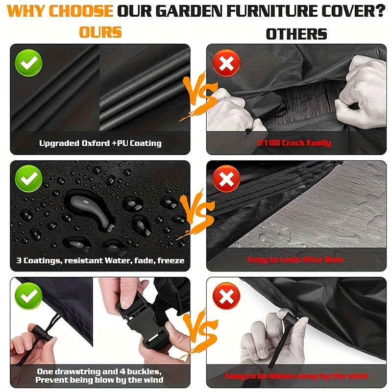 ShieldGuard Outdoor Covers – Robust Protection for V-Shaped Lounge Sets