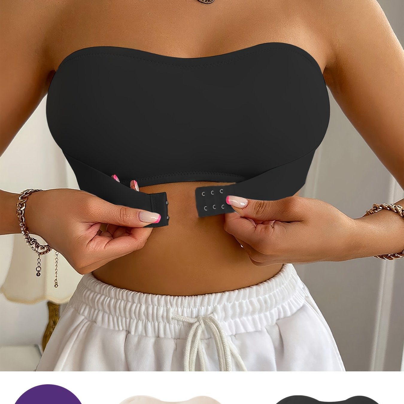 Seamless Bandeau Bra - Soft and Comfortable Without Underwire