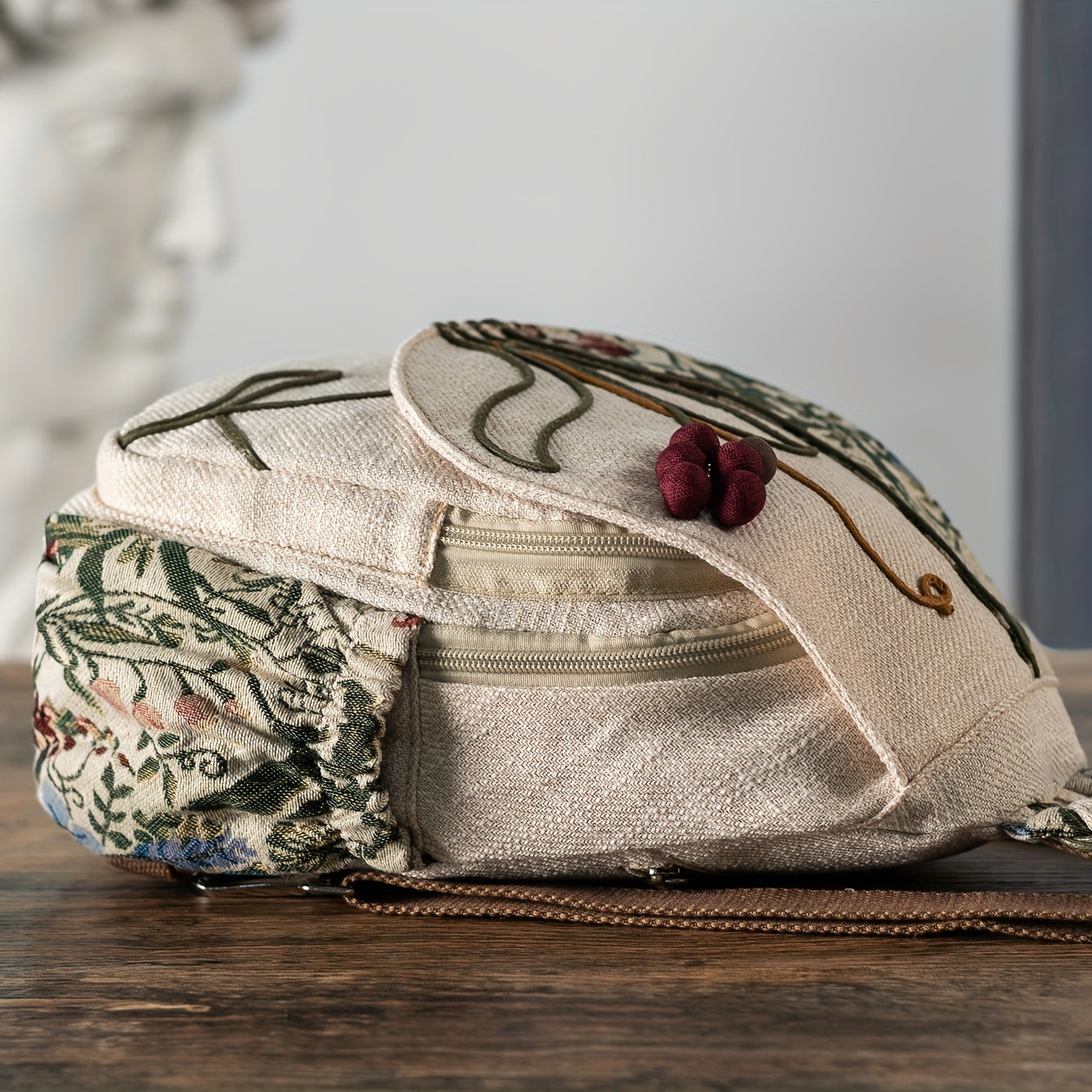 EthnoCharm Embroidered Rucksack – Artistic and Practical