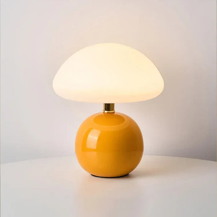 Cream Mushroom Lamp - French Vintage Lamp