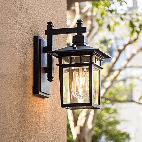 Modern Outdoor Wall Light - Black Design